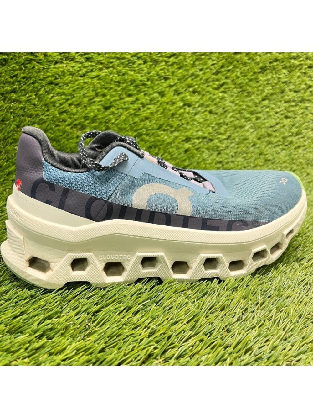 On Cloudmonster Womens Size 6.5 Blue Athletic Running Walking Shoes Sneakers